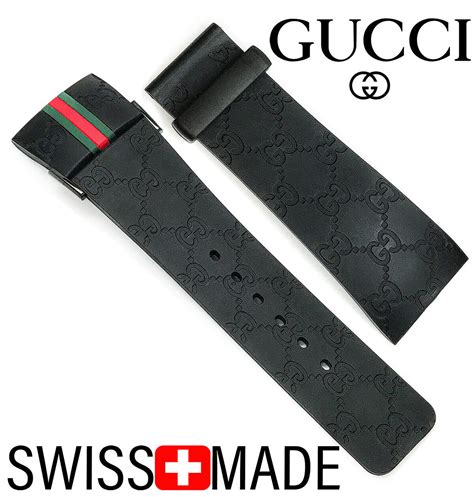 gucci rubber strap watch|gucci leather strap replacement.